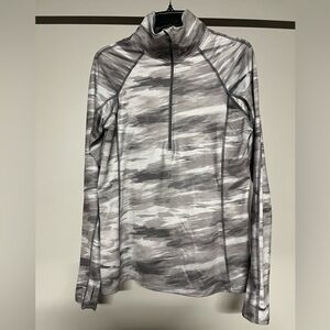 Under Armour Grey Cold Gear Patterned Quarter Zip